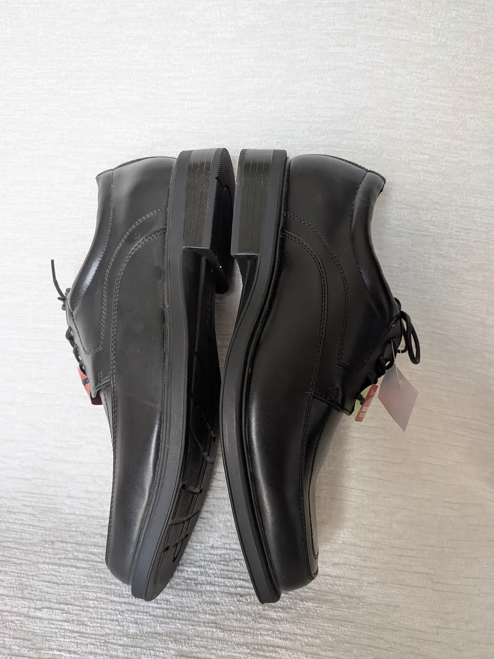 Dexter Comfort Men's Black Leather Memory Foam Lace-Up Shoes Size 11W - Picture 8 of 14